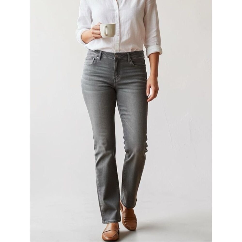 Levi’s 505 Straight Women’s Gray Jeans 31x32  Stretch Denim Mid Rise Classic Fit